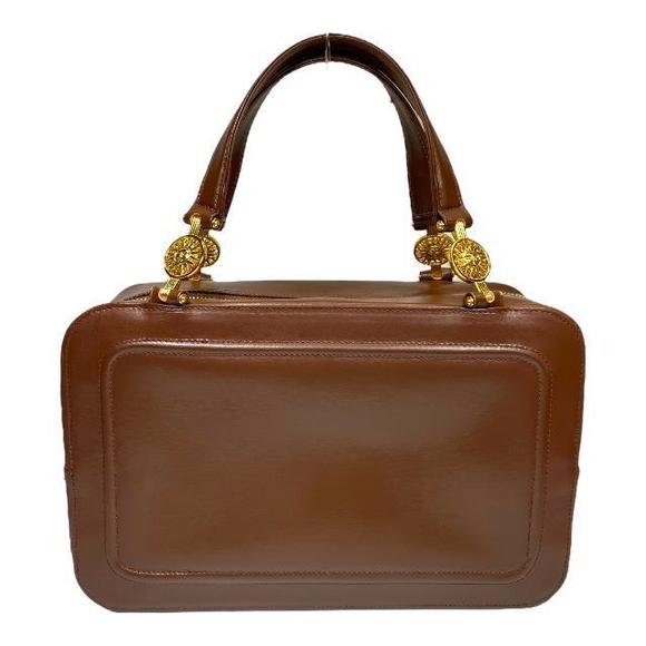 Versace Vintage Leather Handbag Brown - Picture 1 of 8
